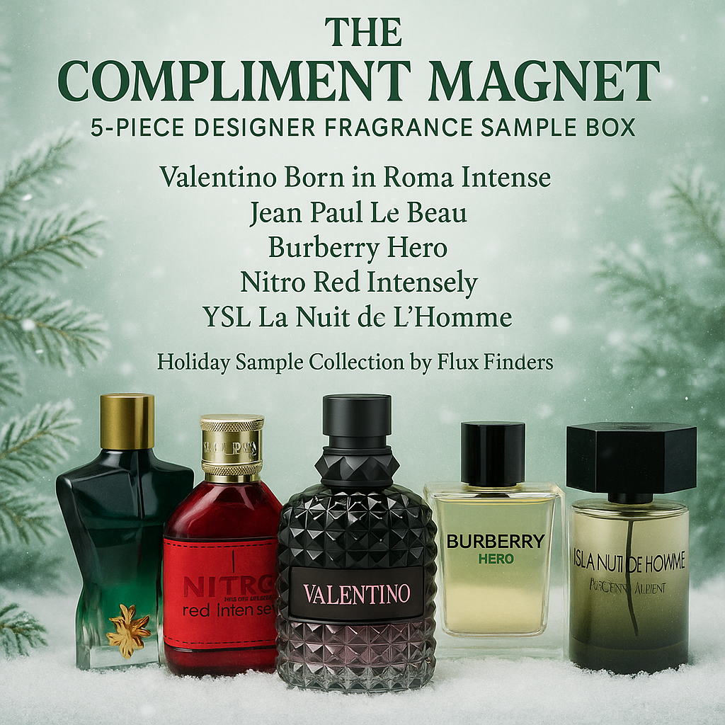 The Compliment Magnet- 5 Piece Men’s Fragrance Sample Box